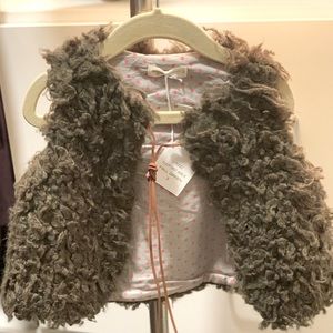 Anais&I Infant Fuzzy Vest - Amelie